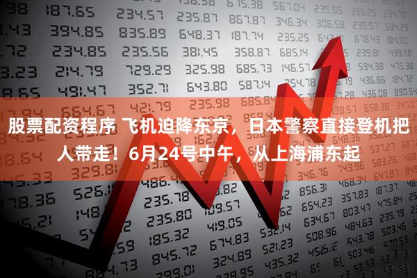 股票配资程序 飞机迫降东京，日本警察直接登机把人带走！6月24号中午，从上海浦东起